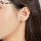 925 Silver Opal Bee Earrings Animal Cute Gift for Girl