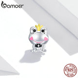 925 Silver Frog Charm Bracelet DIY Jewelry SCC1769
