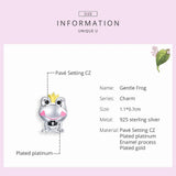 925 Silver Frog Charm Bracelet DIY Jewelry SCC1769