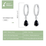925 Sterling Silver Water Drop Earrings for Women Statement Jewelry