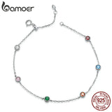 Silver S925 Chain Bracelet Colorful Summer Bracelets SCB184