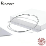 925 Silver Snake Bangle Bracelet Gift for Women SCB206
