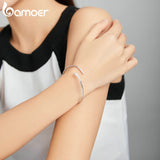 925 Silver Snake Bangle Bracelet Gift for Women SCB206