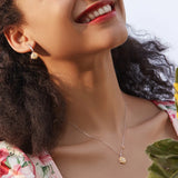 925 Silver Sunflower Necklace for Women BSN212