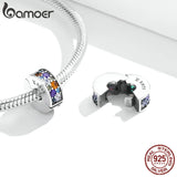 925 Silver Colorful Garden CZ Beads for Bracelet DIY