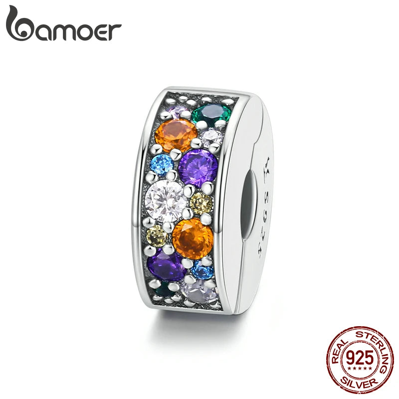 925 Silver Colorful Garden CZ Beads for Bracelet DIY