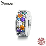 925 Silver Colorful Garden CZ Beads for Bracelet DIY