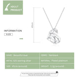 Sterling Silver 925 Heart Pendant Necklace for Women
