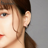 Cherished Heart Silver Stud Earrings for Women SCE939