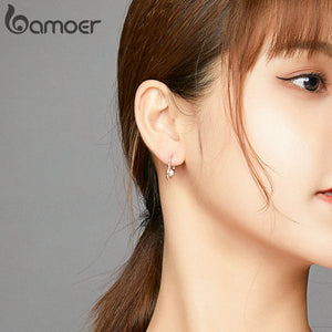 Cherished Heart Silver Stud Earrings for Women SCE939