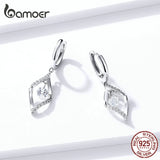 925 Silver Dangle Earrings Statement Jewelry for Women Wedding Bijoux Brincos