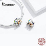 Elephant Silver 925 Jewelry Charm Enamel Animal Guardian Beads BSC095