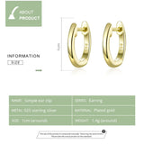 Sterling Silver Tiny Hoop Earrings for Women