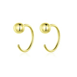 Sterling Silver Tiny Hoop Earrings for Women
