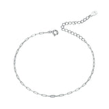 Two Colors 925 Silver Bracelet Cable Chain Hollow Link SCB221