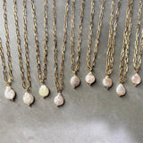 Vintage Baroque Pearl Pendant Choker Necklace