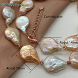 Baroque Pearl Bracelet Bangle Mixed Shape Freshwater Pearls Red Golden Beads
