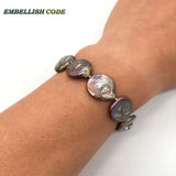 Baroque Pearl Coffee Bracelet Natural Freshwater Pearls