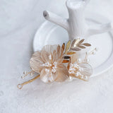 Metal Petals Side Hair Clip Bridal Hair Decor Wedding Jewelry