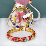 Beijing cloisonne double-layer crystal bracelet