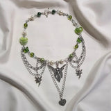 Fairy Pearl Heart Necklace Cottagecore Y2K Gift Present