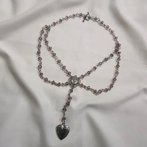 Heart Photo Box Necklace - Fairycore Goblincore Cottagecore Y2K Gift