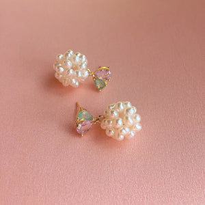 Tiny Pearl Fresh Water 925 Silver Stud Earrings for Girls