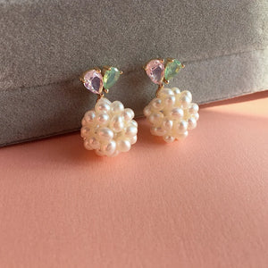 Tiny Pearl Fresh Water 925 Silver Stud Earrings for Girls