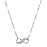 925S Silver Diamond Pendant Clavicle Necklace