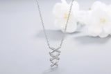 925S Silver Diamond Pendant Necklace