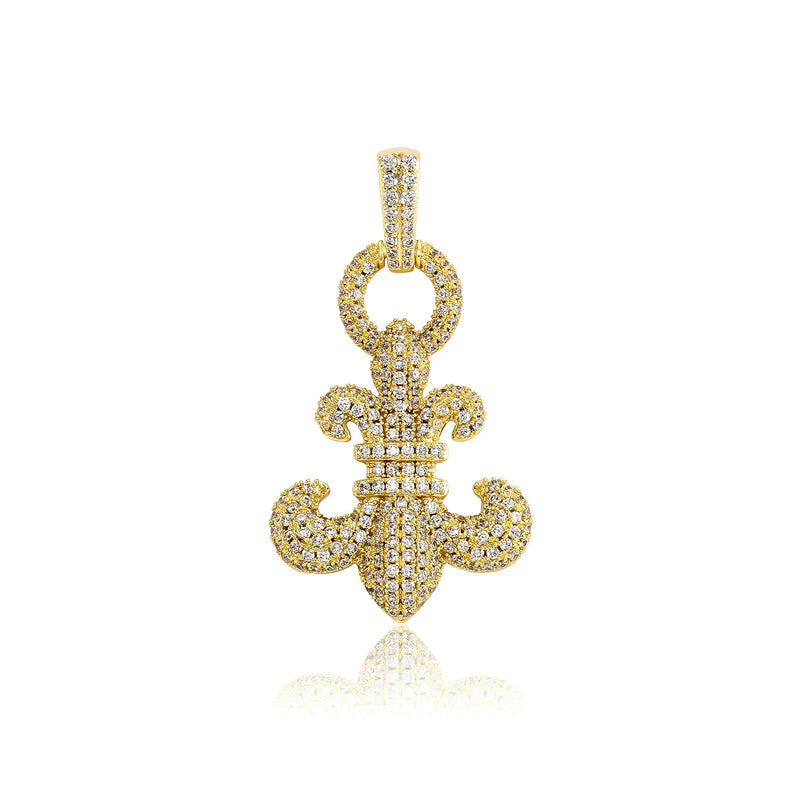 Copper Micro-Inlaid Zircon NO OFF Men's Necklace