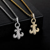 Copper Micro-Inlaid Zircon NO OFF Men's Necklace