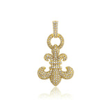 Copper Micro-Inlaid Zircon NO OFF Men's Necklace