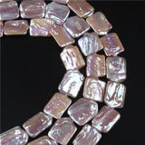 20*30mm Square Natural Freshwater Pearl for Jewelry Making