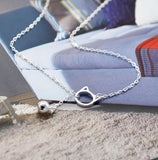 S925 Cat Bell Pendant Silver Necklace for Girls