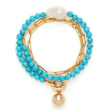 Boho Freshwater Baroque Pearl Bracelet
