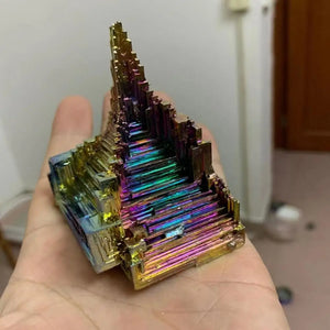 Natural Bismuth Metal Crystal Stone Beads for Adornment