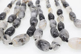 Rutilated Quartz Baroque Necklace Agate Round Faceted