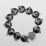 Agates Natural Stone Cat Alloy Necklace Pendant Jewelry Making Charm
