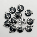 Agates Natural Stone Cat Alloy Necklace Pendant Jewelry Making Charm