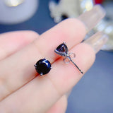 Moissanite Ear Studs 925 Silver Good Color Gra Card Waist Code