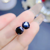 Moissanite Ear Studs 925 Silver Good Color Gra Card Waist Code