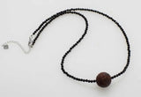 Spinel Amethyst Choker Necklace 17in 3mm 15mm Beads