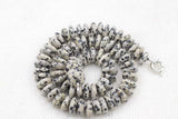 Natural Agate Roundel Necklace 18inch Beads for Women