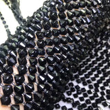 8mm Tourmaline Loose Beads Natural for Jewelry Making 14in