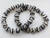Veins Agate Round 10mm Bracelet 7.5inch Beads Nature