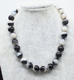 Natural Agate Round 14mm Necklace Beads