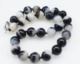Natural Agate Round 14mm Necklace Beads