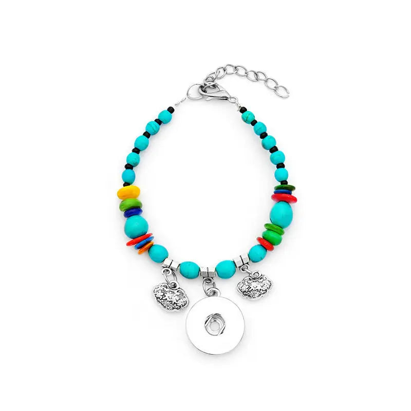 Vintage Retro Blank Button Bracelet for Dye Sublimation