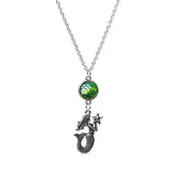 Mermaid Holding Stars Sublimation Necklace Pendant for Women